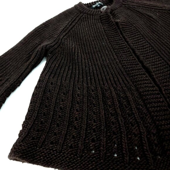 Silvia Novelli Women's S Wool Blend Flared Wide Sleeve Italy Cardigan Sweater - Picture 6 of 15